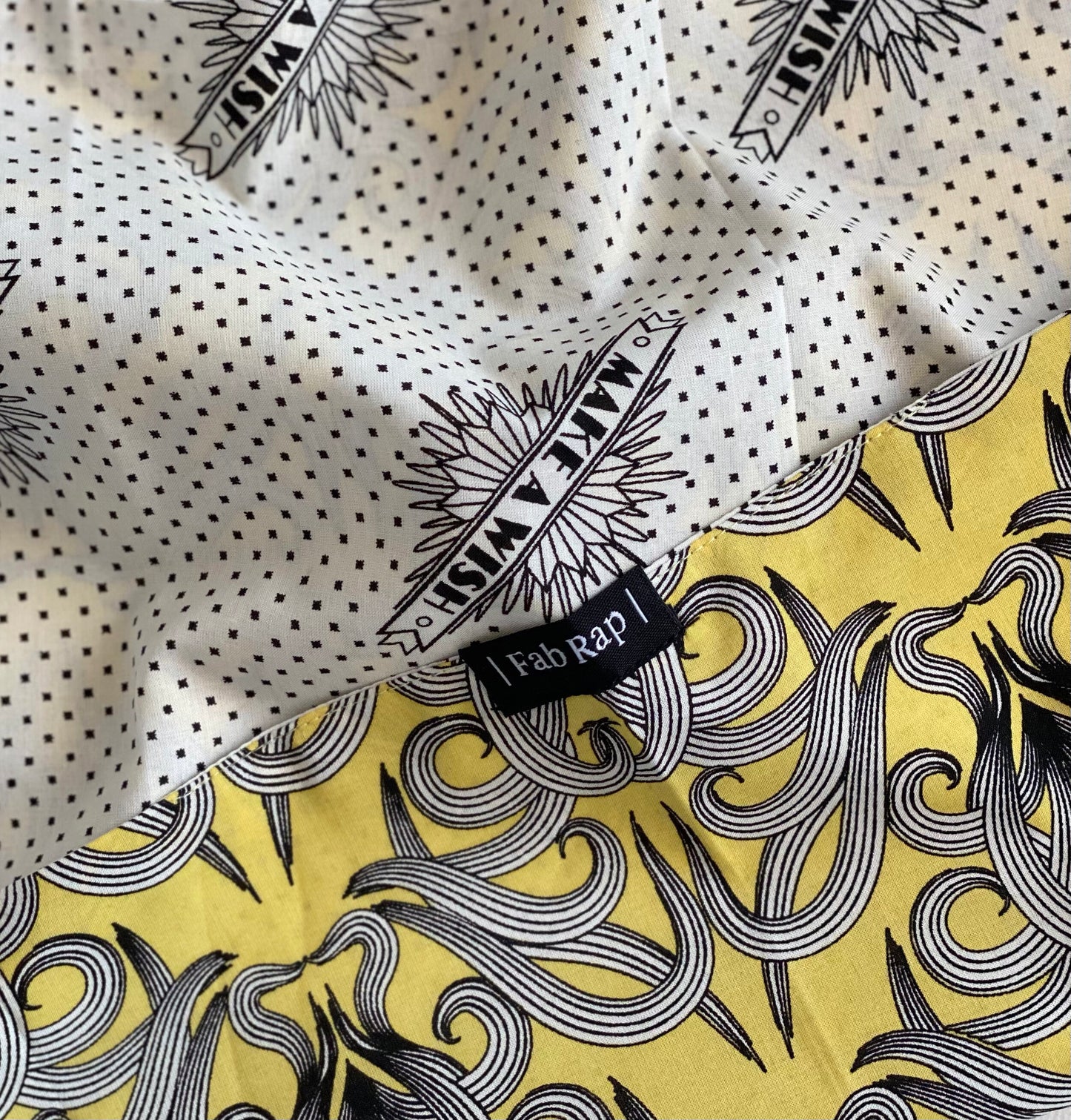 Fabric Gift Wrap Furoshiki Cloth - 9 Piece Sunshine & Make A Wish Bundle