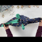 Fabric Gift Wrap Furoshiki Cloth - 9 Piece Jade & Midnight Reindeers Bundle