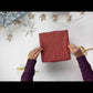 Fabric Gift Wrap Furoshiki Cloth - 9 Piece Ruby & Midnight Snowflakes Bundle